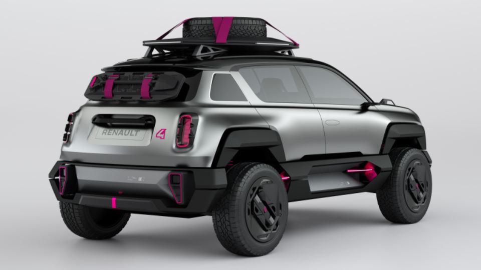 شاسی بلند برقی کانسپت رنو 4ever Trophy